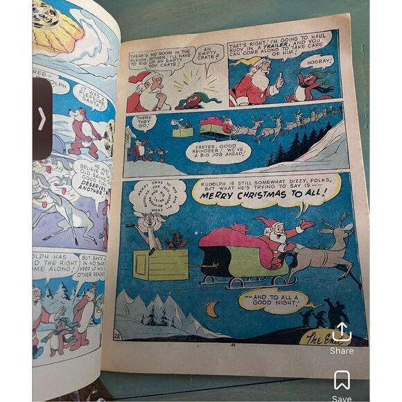 VINTAGE DC COMICS C-24 RUDOLPH THE RED NOSED REINDEER CHRISTMAS ISSUE DEC. 1973 - Picture 2 of 7